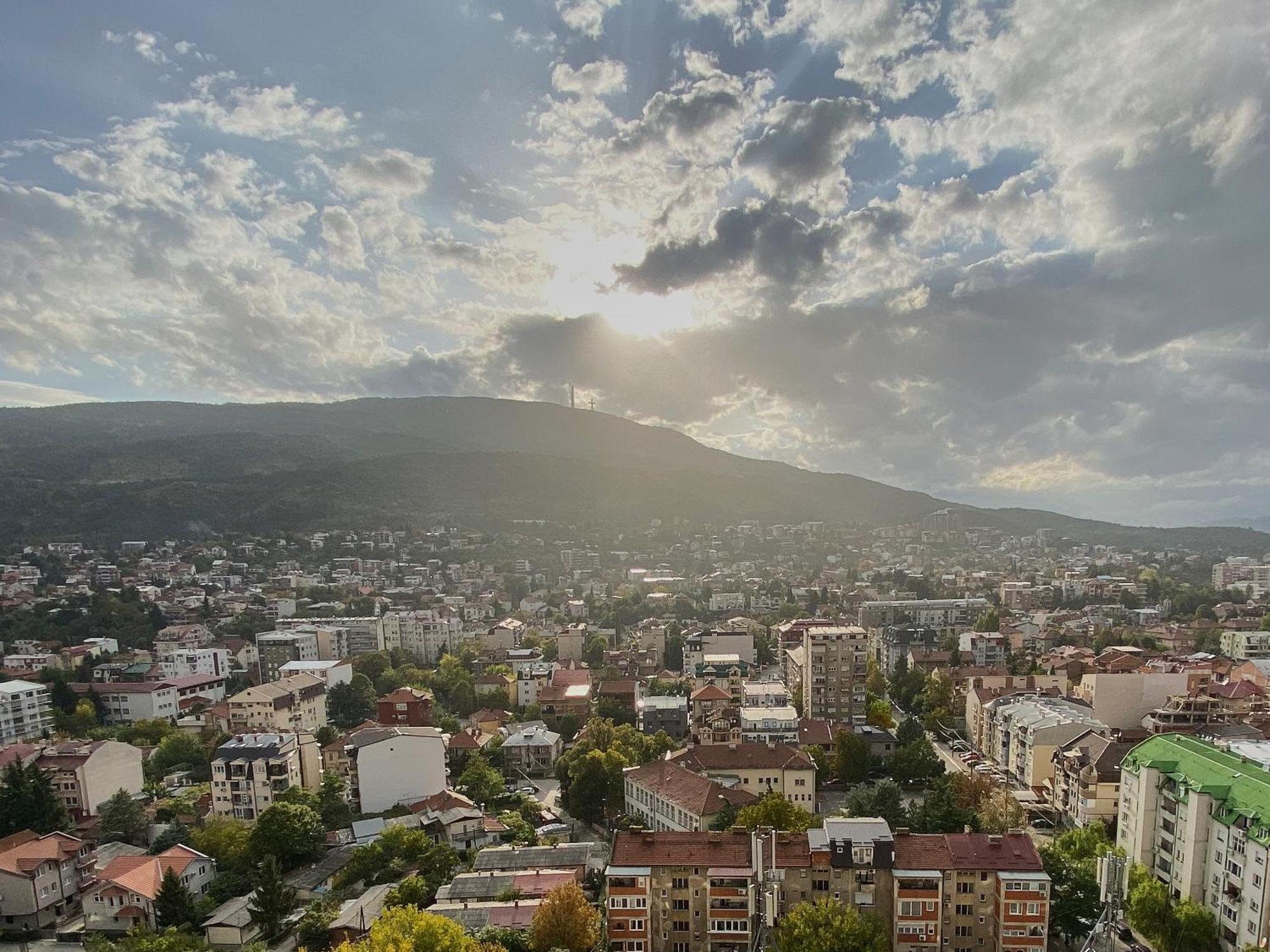 Stylish Studio, Skopje Centre - Private Parking - Panoramic Views Zewnętrze zdjęcie