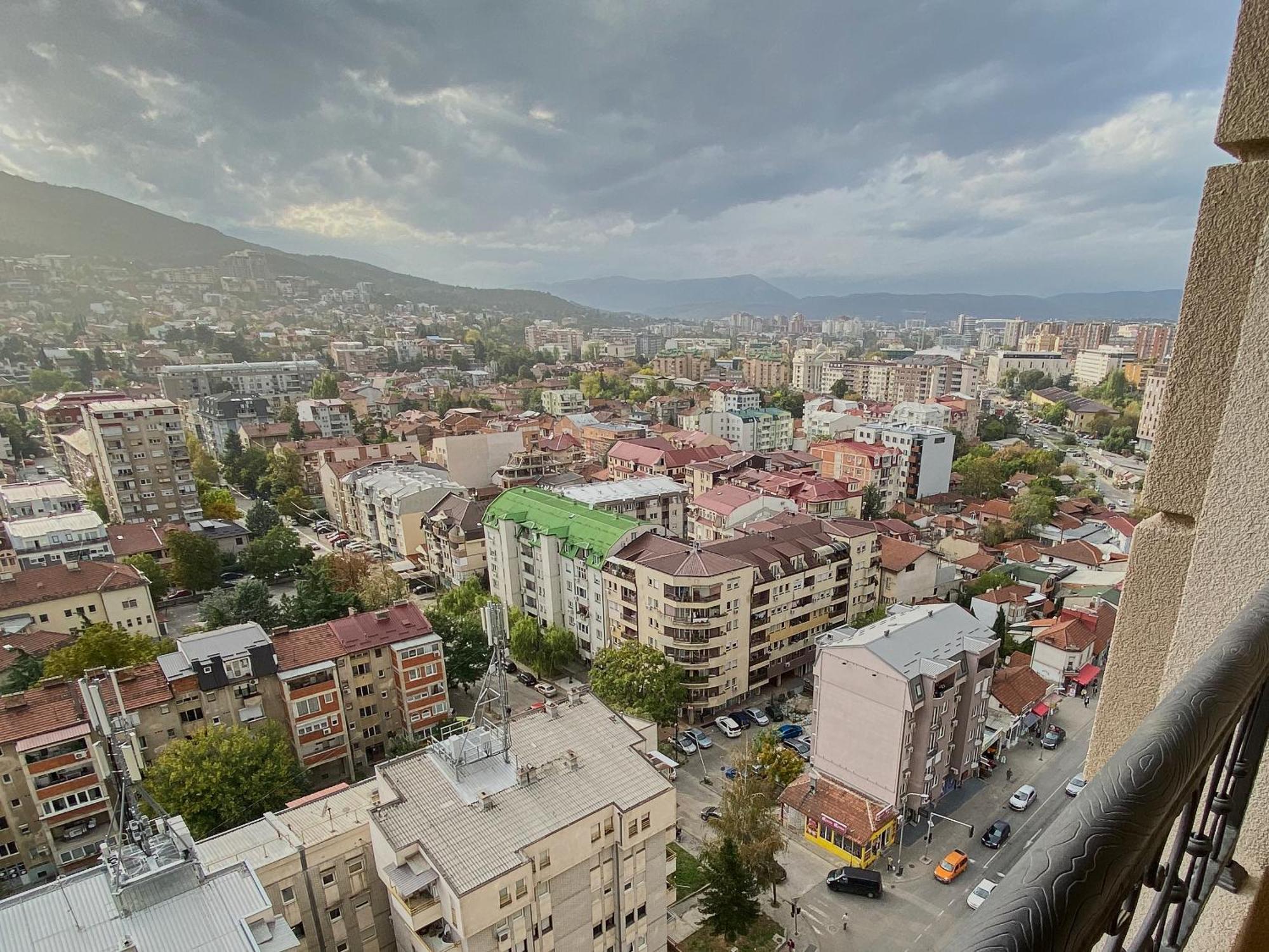 Stylish Studio, Skopje Centre - Private Parking - Panoramic Views Zewnętrze zdjęcie