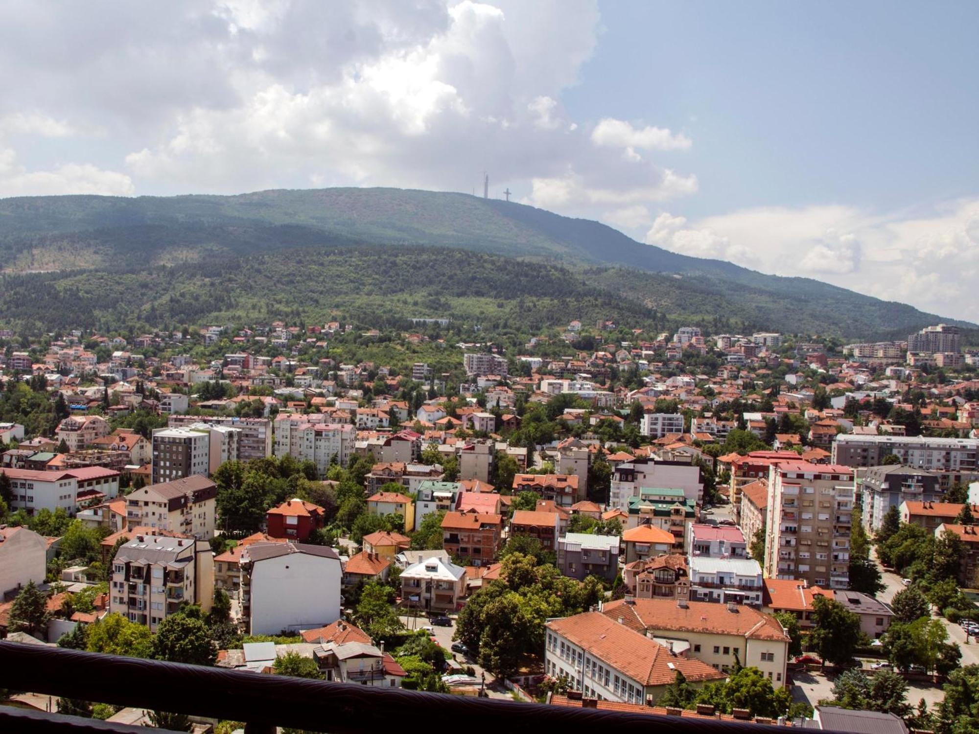 Stylish Studio, Skopje Centre - Private Parking - Panoramic Views Zewnętrze zdjęcie